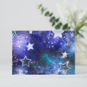 Ruimte-achtergrond met sterren kaart (Staand voorkant)