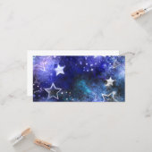 Ruimte-achtergrond met sterren kaart (Voorkant / Achterkant in situ)