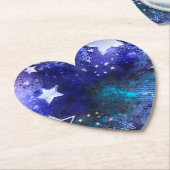 Ruimte-achtergrond met sterren kartonnen onderzetters (Gekanteld)