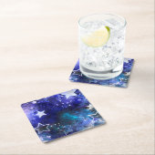 Ruimte-achtergrond met sterren kartonnen onderzetters (Insitu)