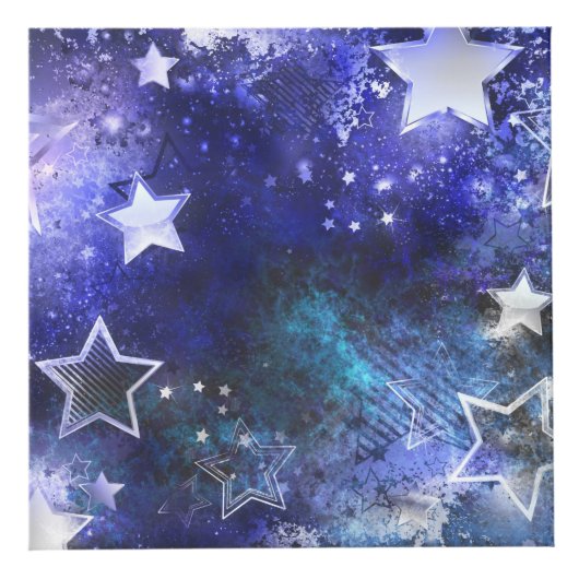 Ruimte-achtergrond met sterren kubus (Rechts)