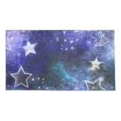 Ruimte-achtergrond met sterren kussensloop (Achterkant)