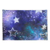 Ruimte-achtergrond met sterren kussensloop (Achterkant-Rechts)