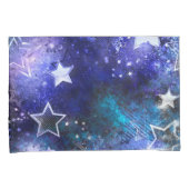 Ruimte-achtergrond met sterren kussensloop (Voorkant-Rechts)