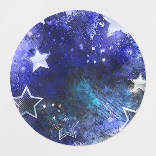 Ruimte-achtergrond met sterren labels (Design 2)