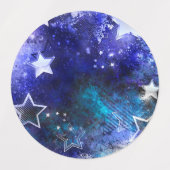 Ruimte-achtergrond met sterren labels (Design 1)