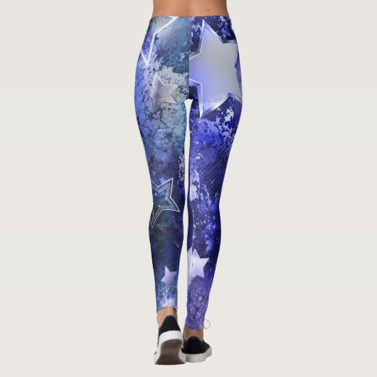 Ruimte-achtergrond met sterren leggings (Achterkant)