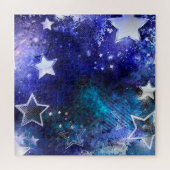 Ruimte-achtergrond met sterren legpuzzel (Horizontaal)