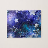 Ruimte-achtergrond met sterren legpuzzel (Horizontaal)