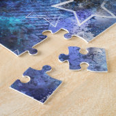 Ruimte-achtergrond met sterren legpuzzel (Zijkant)