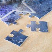 Ruimte-achtergrond met sterren legpuzzel (Zijkant)