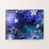Ruimte-achtergrond met sterren legpuzzel (Horizontaal)