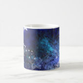 Ruimte-achtergrond met sterren magische mok (Center)