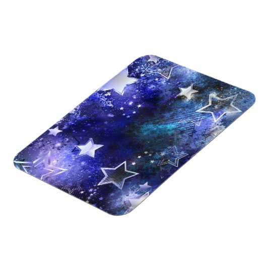 Ruimte-achtergrond met sterren magneet (Linkerzijde)