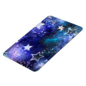 Ruimte-achtergrond met sterren magneet (Linkerzijde)