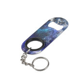 Ruimte-achtergrond met sterren mini flessenopener (Achterkant Gekanteld)