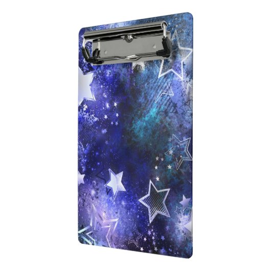 Ruimte-achtergrond met sterren mini klembord (Angled2)