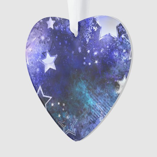 Ruimte-achtergrond met sterren ornament (voorkant)