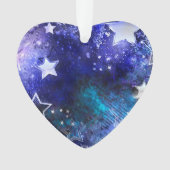 Ruimte-achtergrond met sterren ornament (voorkant)