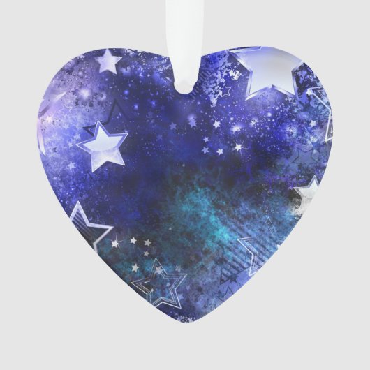 Ruimte-achtergrond met sterren ornament (voorkant)