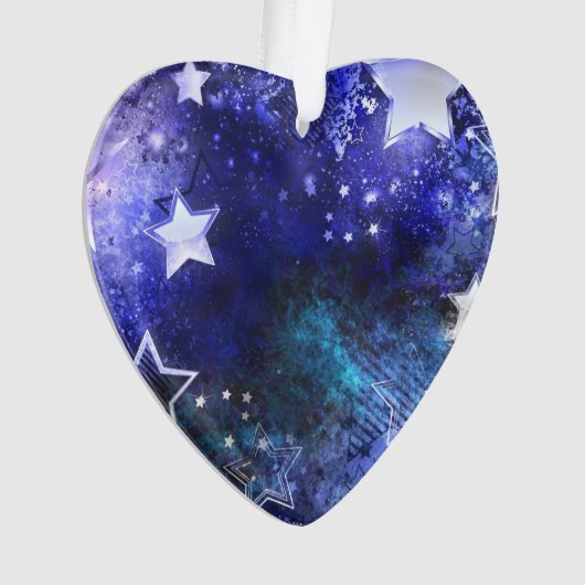 Ruimte-achtergrond met sterren ornament (voorkant)