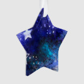 Ruimte-achtergrond met sterren ornament (voorkant)