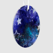 Ruimte-achtergrond met sterren ornament (voorkant)