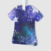 Ruimte-achtergrond met sterren ornament (voorkant)