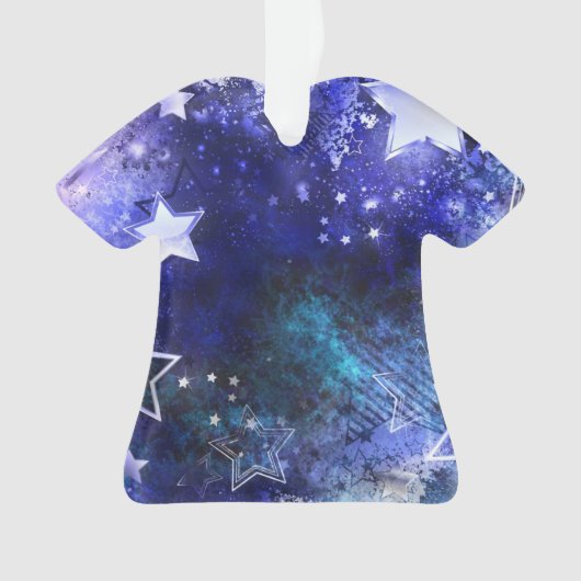 Ruimte-achtergrond met sterren ornament (voorkant)