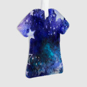 Ruimte-achtergrond met sterren ornament (voorkant)