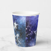 Ruimte-achtergrond met sterren papieren bekers (Rechts)