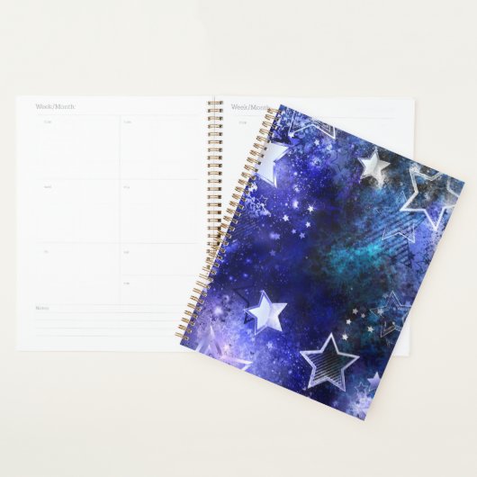 Ruimte-achtergrond met sterren planner (Display)