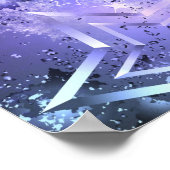 Ruimte-achtergrond met sterren poster (Hoek)