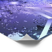 Ruimte-achtergrond met sterren poster (Hoek)