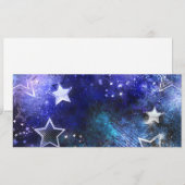 Ruimte-achtergrond met sterren programmakaart (Voorkant / Achterkant)