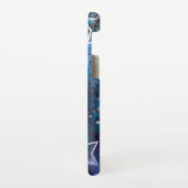 Ruimte-achtergrond met sterren samsung galaxy hoesje (Linkerkant)