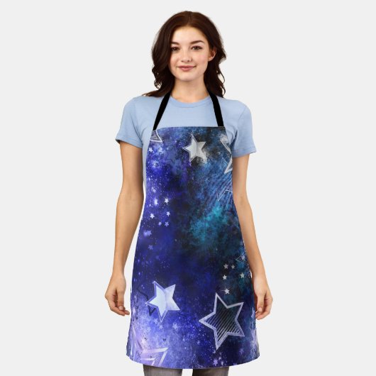 Ruimte-achtergrond met sterren schort (Gedragen)