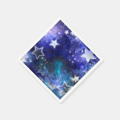 Ruimte-achtergrond met sterren servet (Hoek)