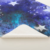 Ruimte-achtergrond met sterren sherpa deken (3/4)