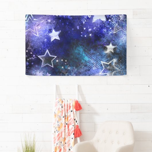 Ruimte-achtergrond met sterren spandoek (Insitu)