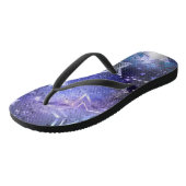 Ruimte-achtergrond met sterren teenslippers (Schuin)