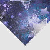 Ruimte-achtergrond met sterren tissuepapier (Detail)