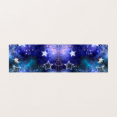 Ruimte-achtergrond met sterren visitekaartje (Buitenkant ongevouwen)