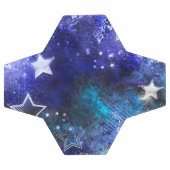 Ruimte-achtergrond met sterren voetbal (Enkel)