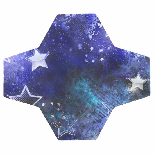 Ruimte-achtergrond met sterren voetbal (Enkel)