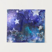 Ruimte-achtergrond met sterren wandkleed (Voorkant (horizontaal))