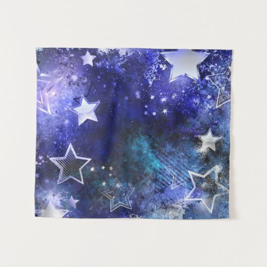 Ruimte-achtergrond met sterren wandkleed (Voorkant (horizontaal))