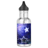 Ruimte-achtergrond met sterren waterfles  (Links)