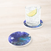 Ruimte-achtergrond met sterren zandsteen onderzetter (Zijkant)