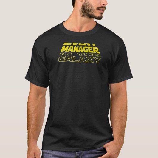 Ruimte-achterzijde van Event Manager T-shirt (Voorkant)